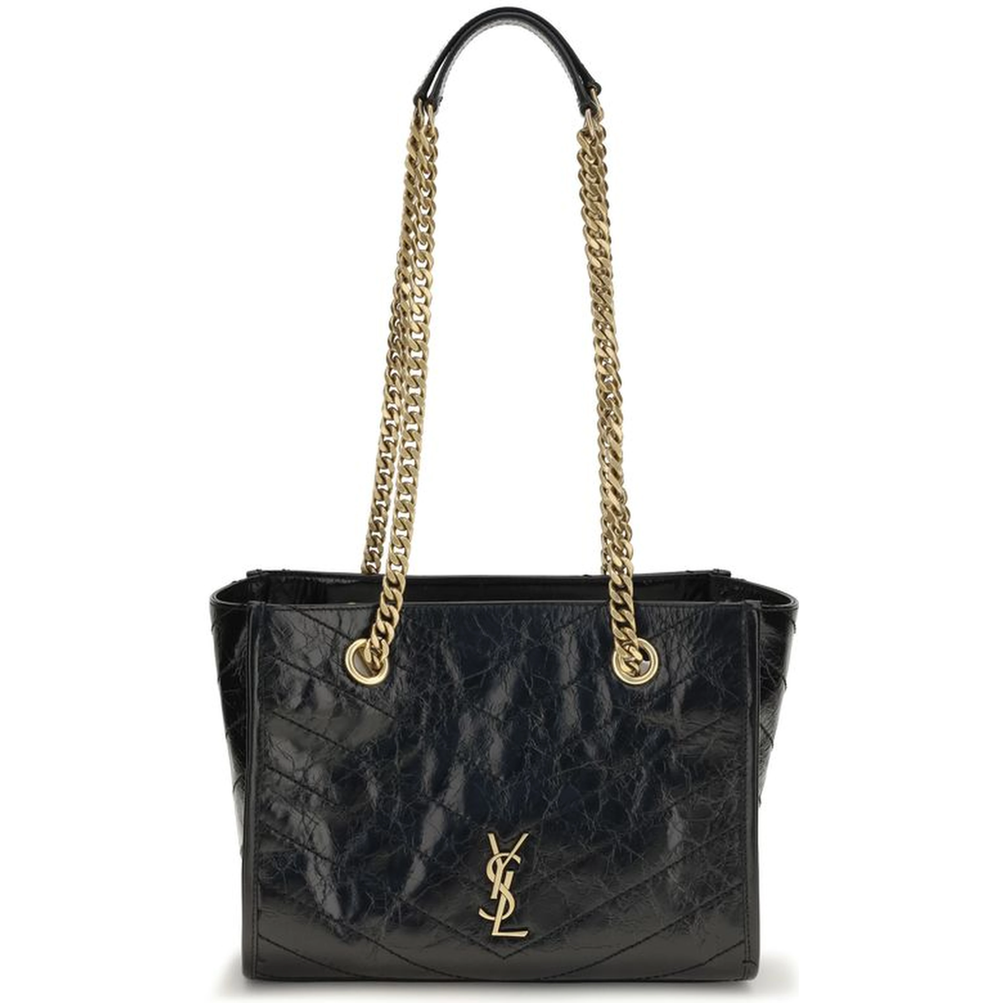 Black Calf Leather Bos Taurus Shoulder Bag