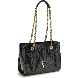 Black Calf Leather Bos Taurus Shoulder Bag