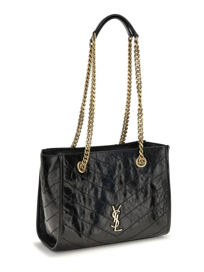 Black Calf Leather Bos Taurus Shoulder Bag