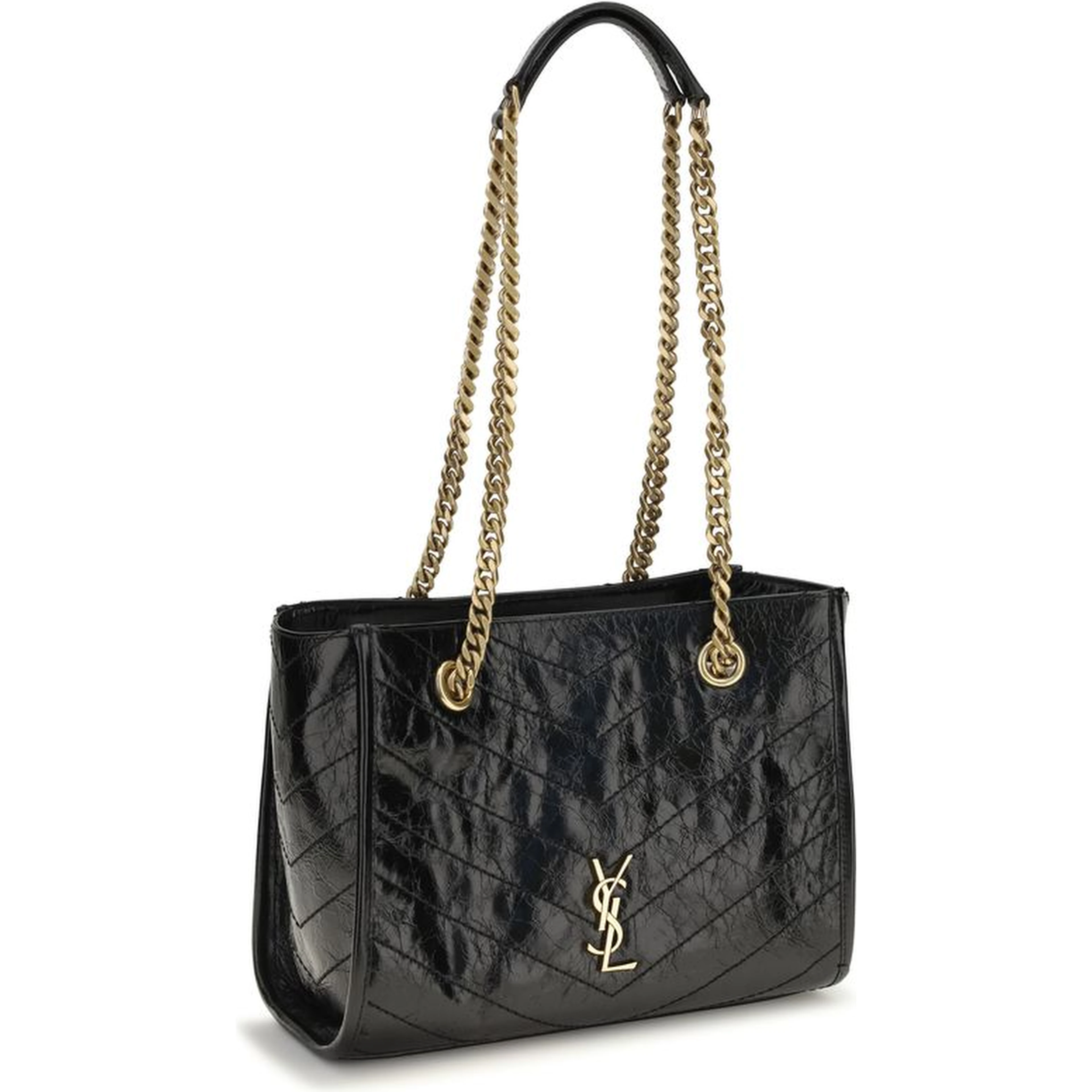 Black Calf Leather Bos Taurus Shoulder Bag