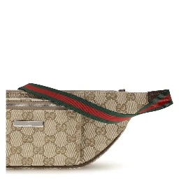 Beige Fabric Shoulder Bag