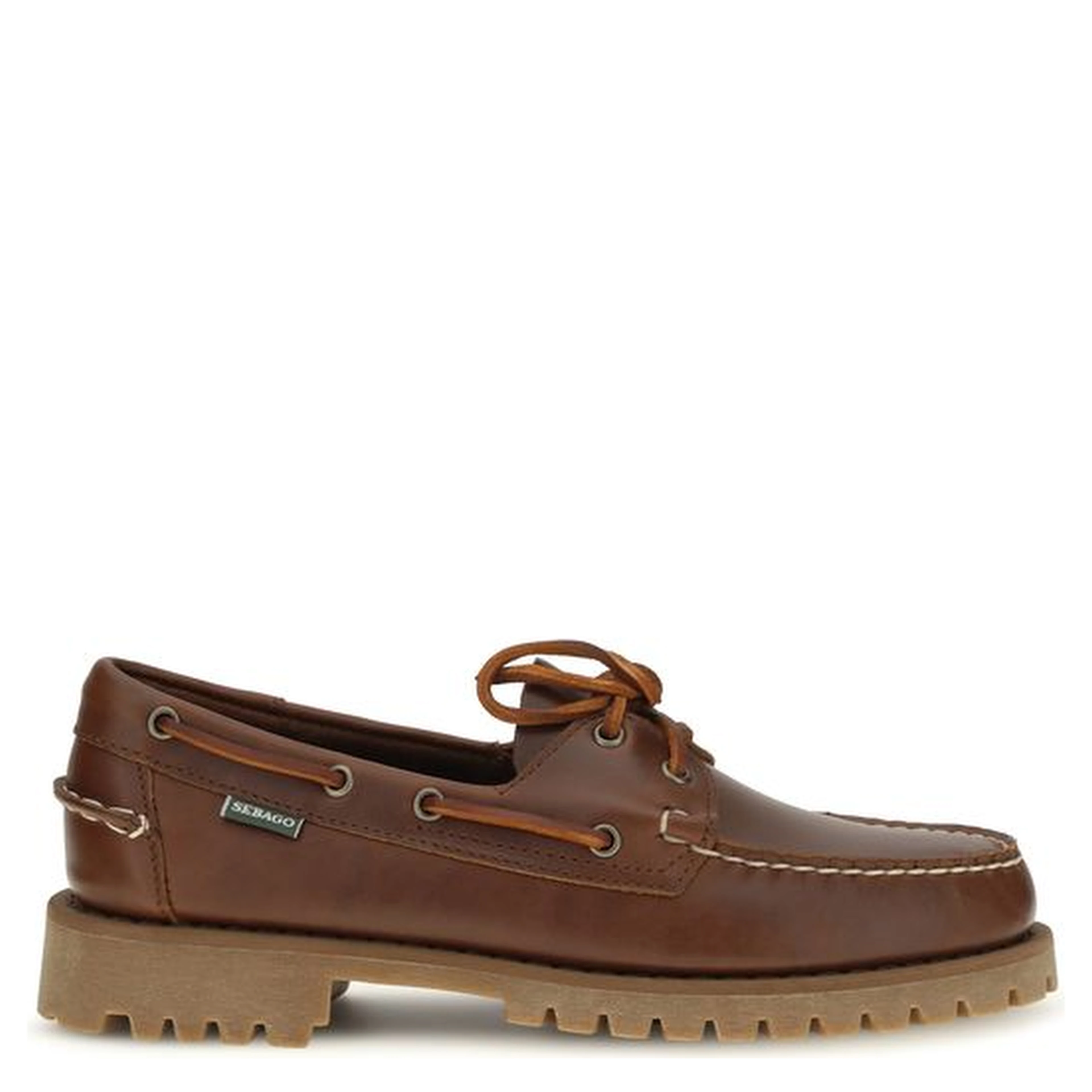 Brown Calf Leather Bos Taurus Slip-On Loafers