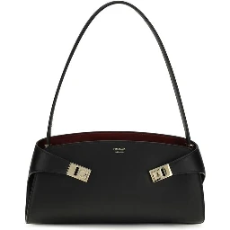 Black Calf Leather Bos Taurus Shoulder Bag