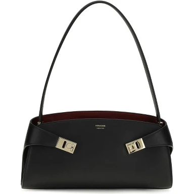 Black Calf Leather Bos Taurus Shoulder Bag
