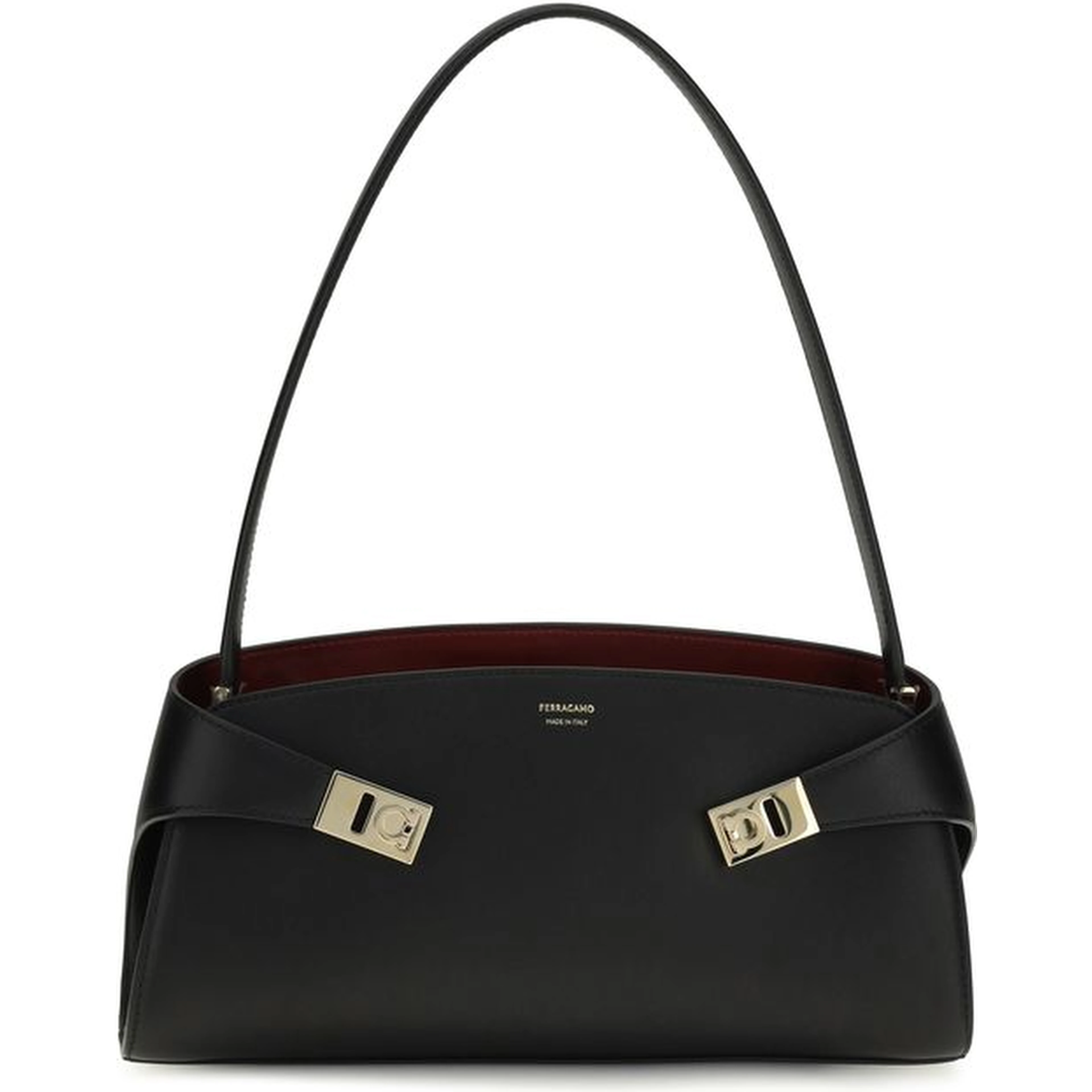 Black Calf Leather Bos Taurus Shoulder Bag
