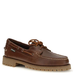 Brown Calf Leather Bos Taurus Slip-On Loafers