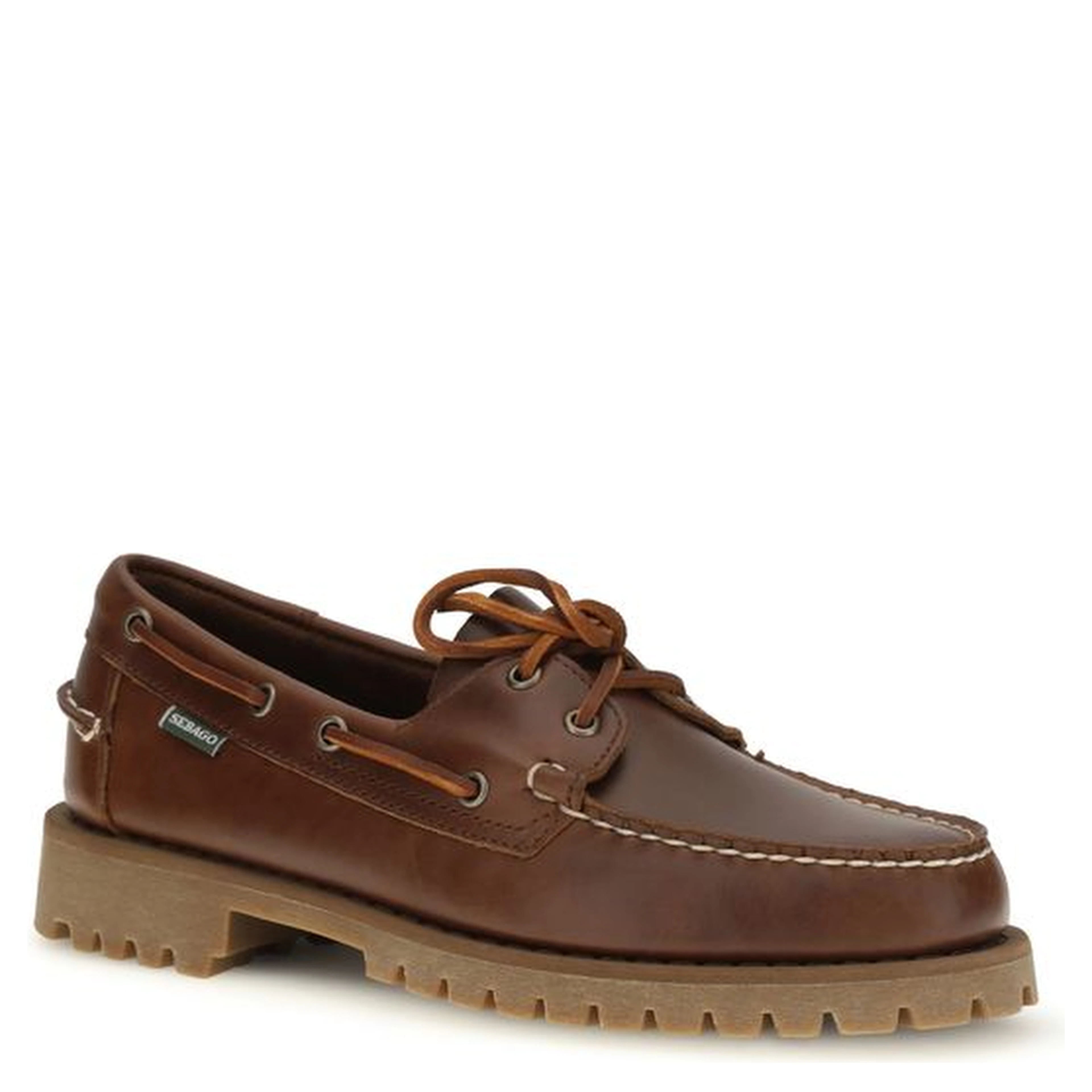 Brown Calf Leather Bos Taurus Slip-On Loafers