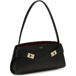 Black Calf Leather Bos Taurus Shoulder Bag