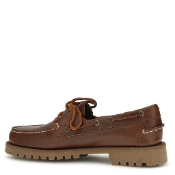 Brown Calf Leather Bos Taurus Slip-On Loafers