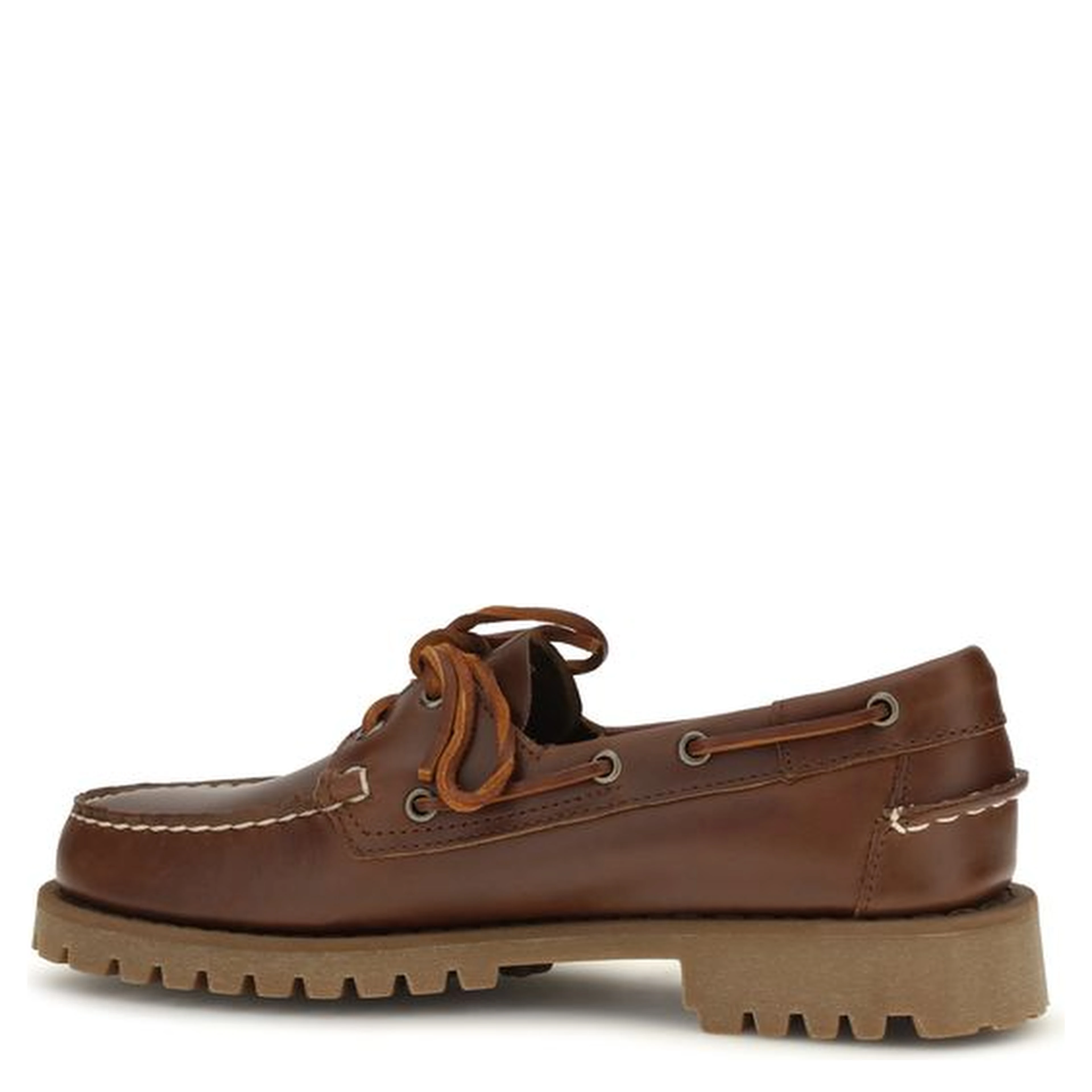 Brown Calf Leather Bos Taurus Slip-On Loafers