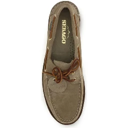 Beige Suede Leather Slip-On Loafers