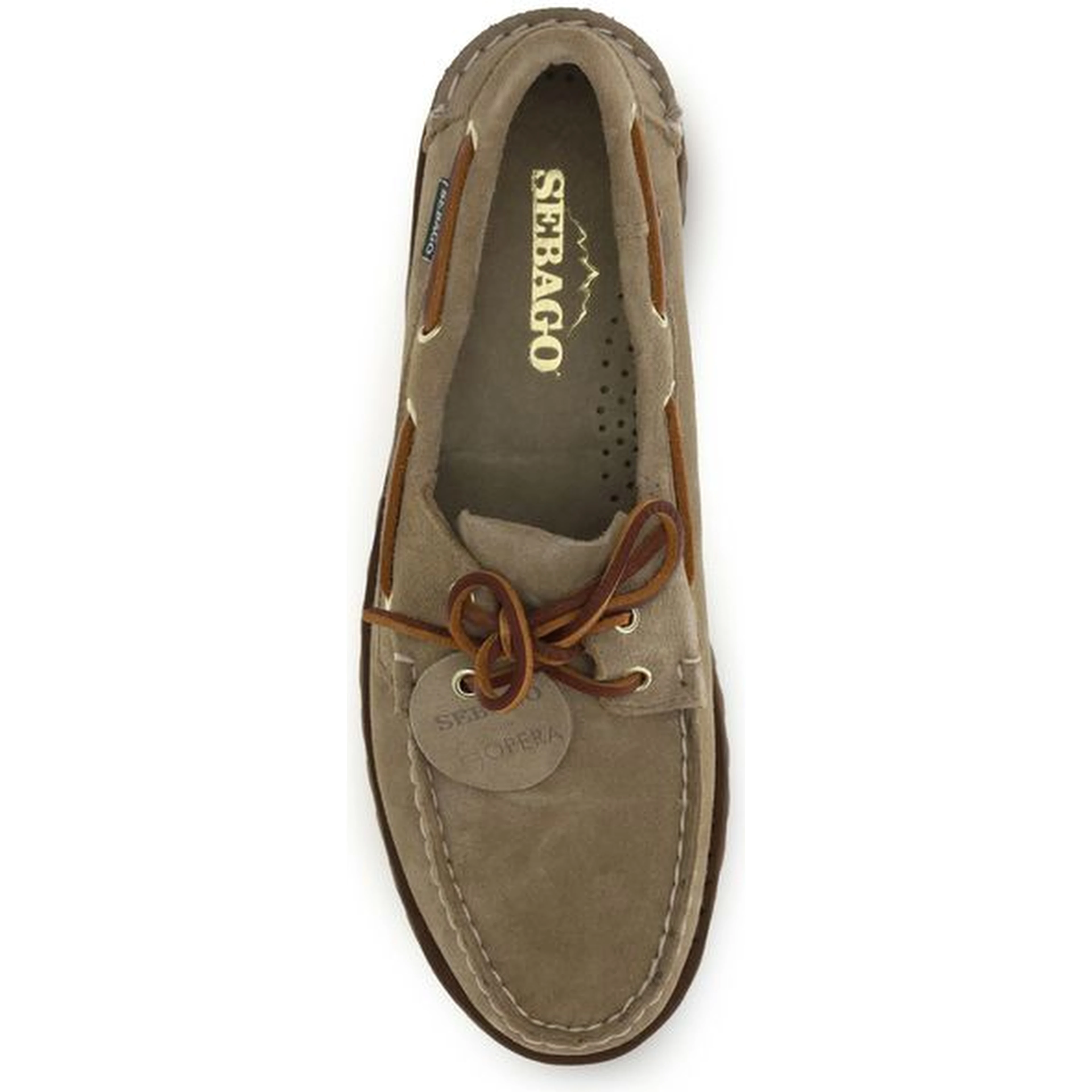 Beige Suede Leather Slip-On Loafers