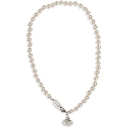 Beige Brass Necklace
