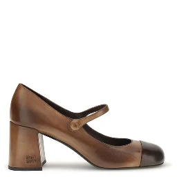 Brown Calf Leather Bos Taurus Ballet Flats