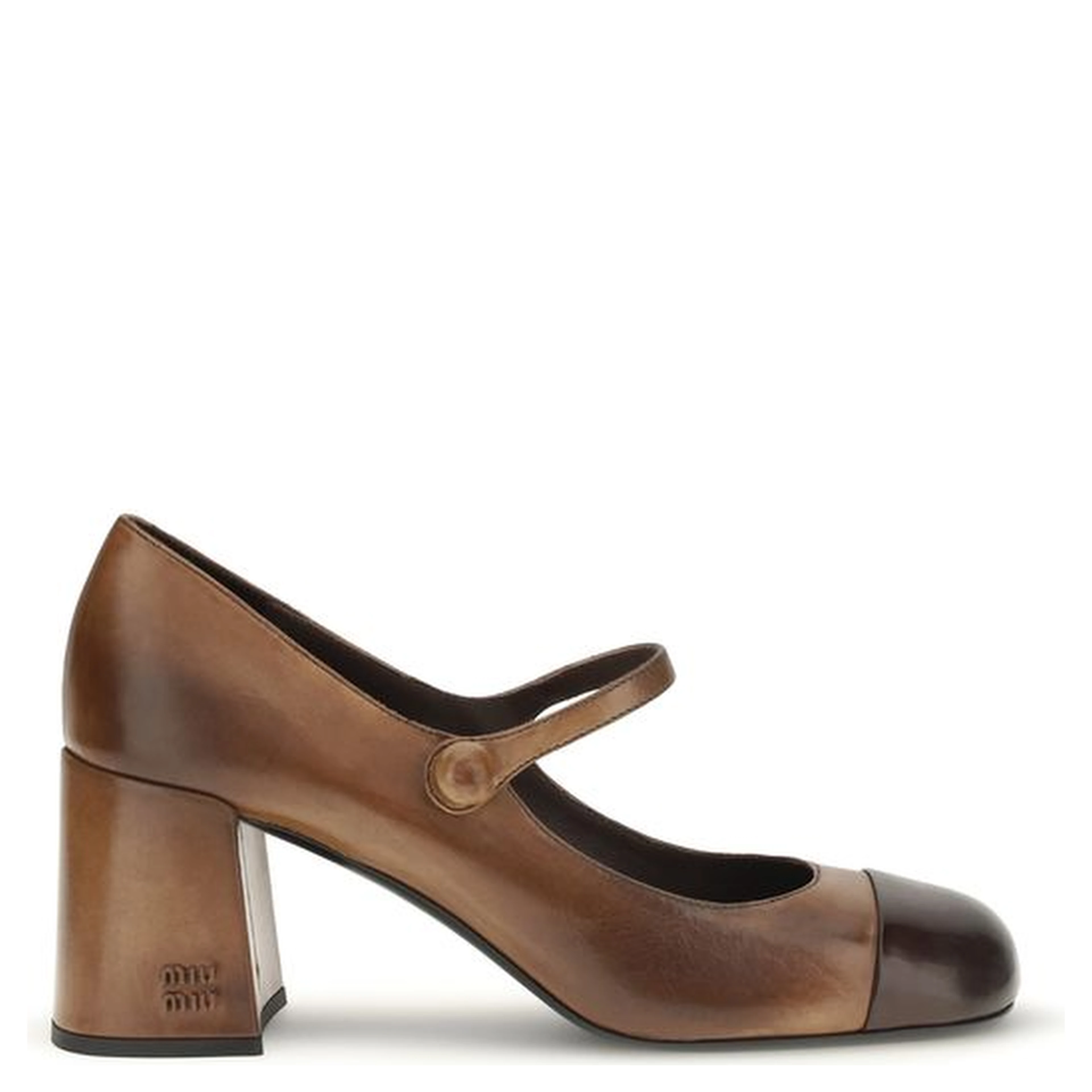 Brown Calf Leather Bos Taurus Ballet Flats