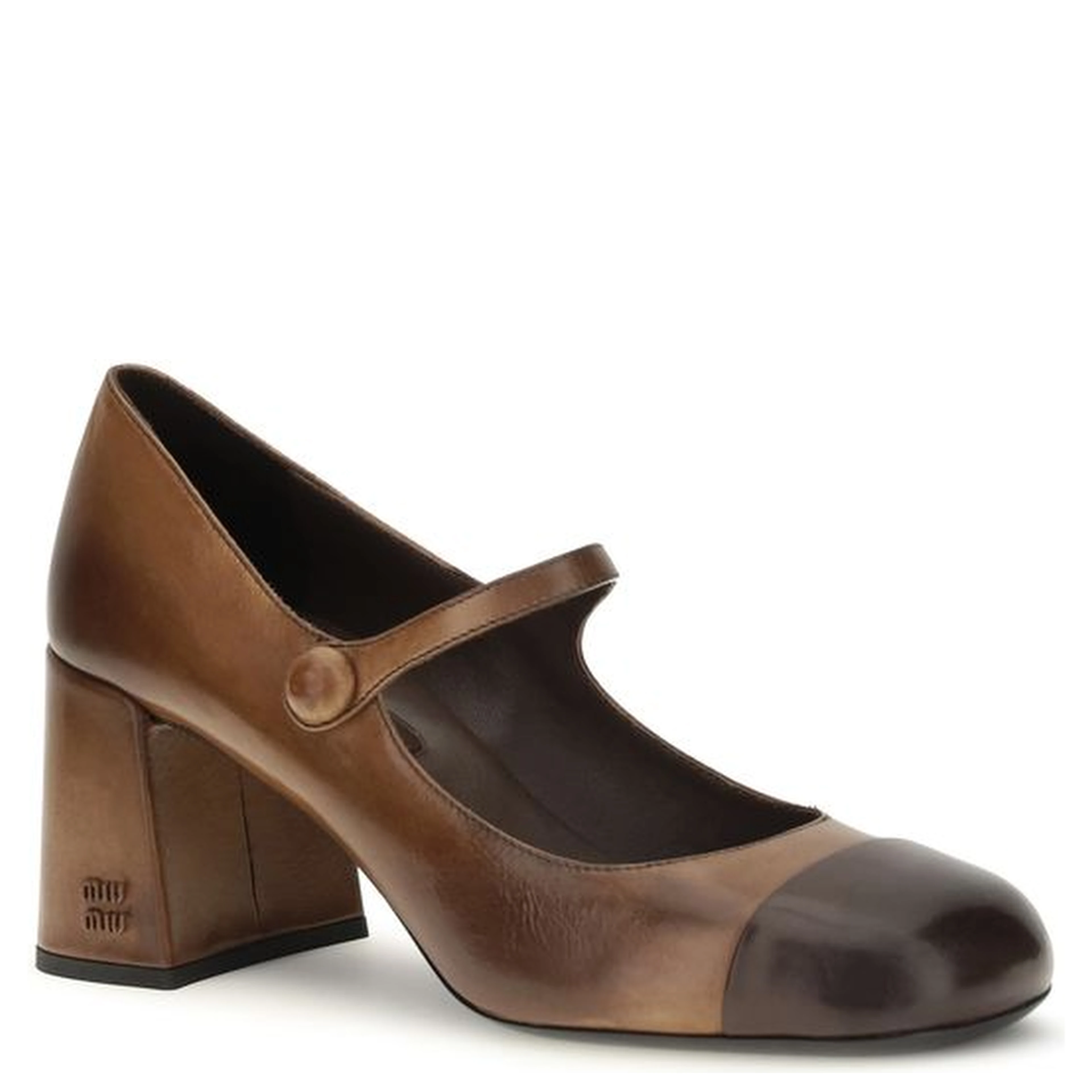 Brown Calf Leather Bos Taurus Ballet Flats
