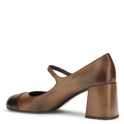 Brown Calf Leather Bos Taurus Ballet Flats