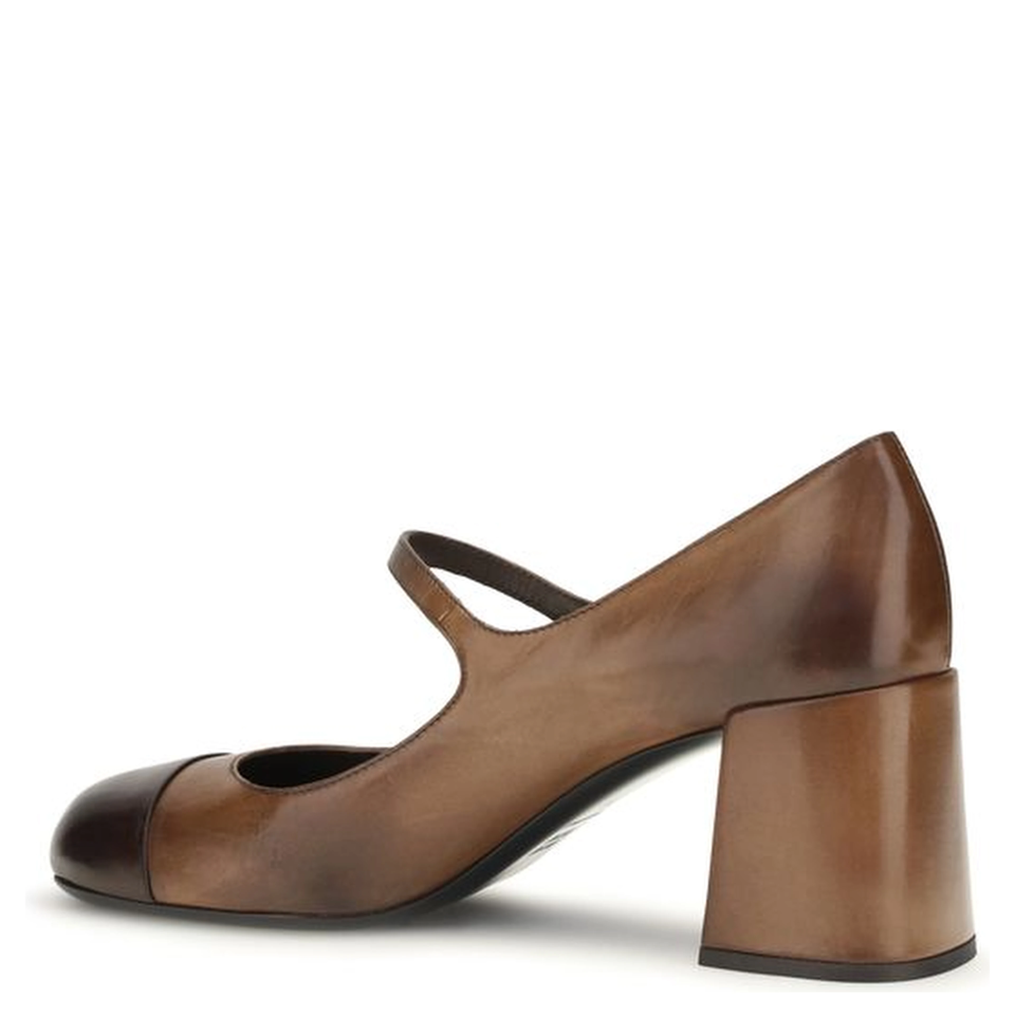 Brown Calf Leather Bos Taurus Ballet Flats
