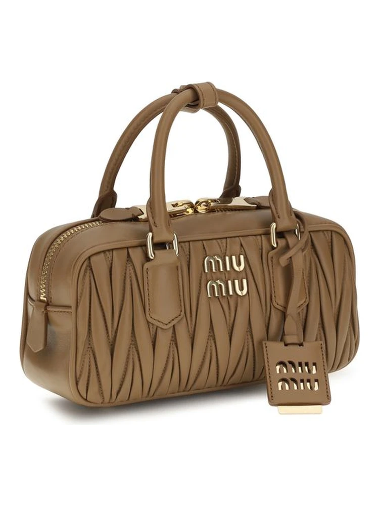 Beige Calf Leather Bos Taurus Handbag alternative