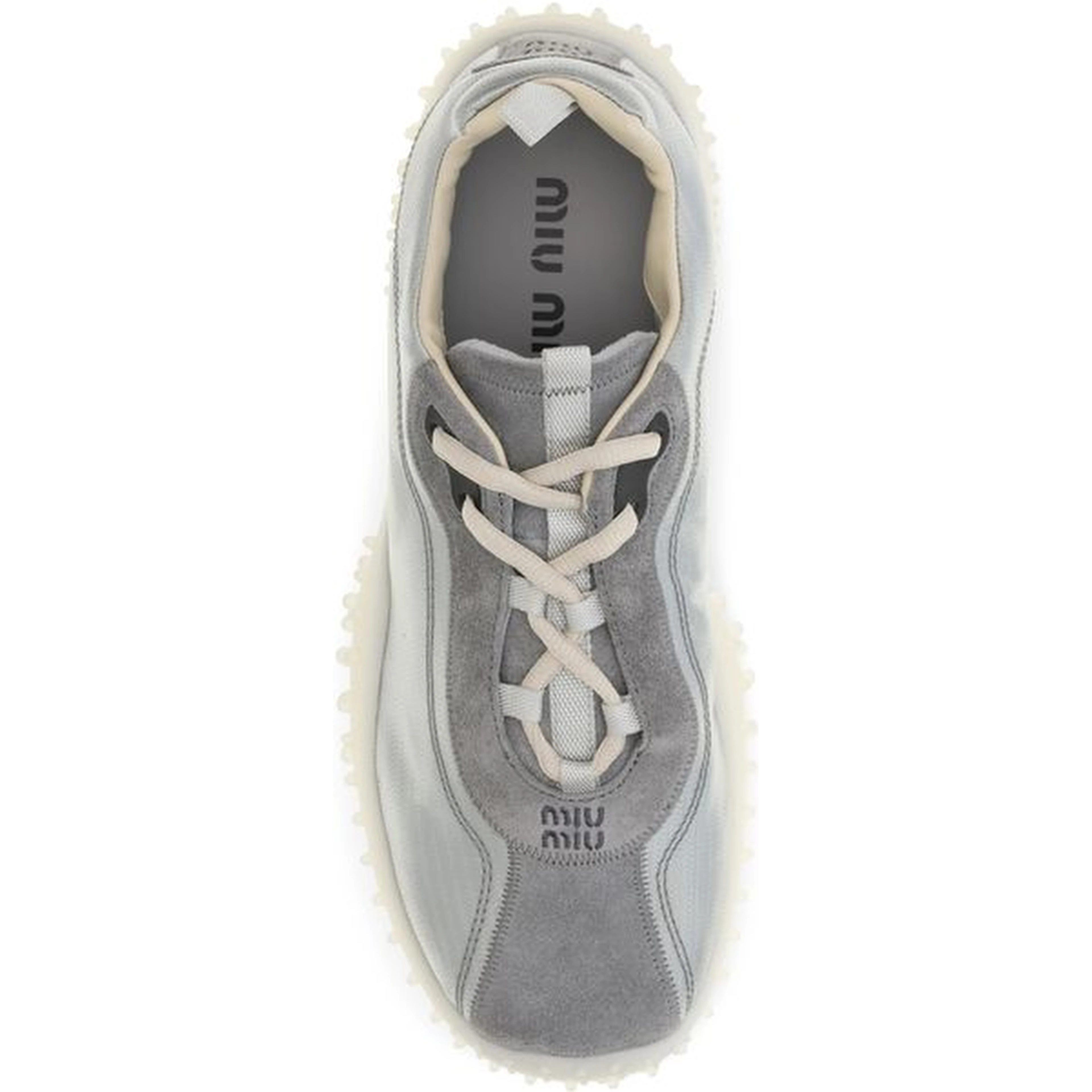 Gray Recycled Polyamide Chunky Sneakers