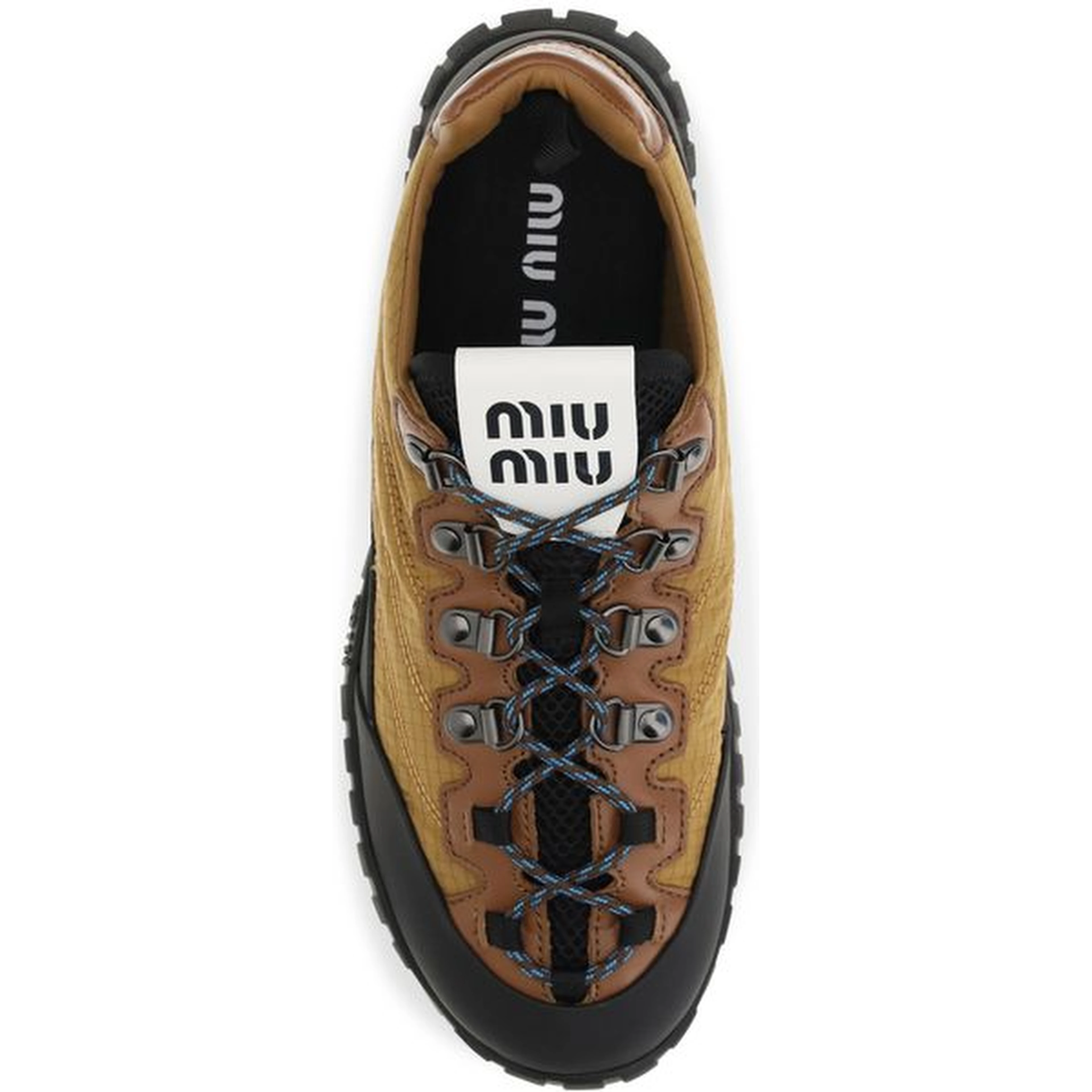 Beige Polyamide Athletic Sneakers