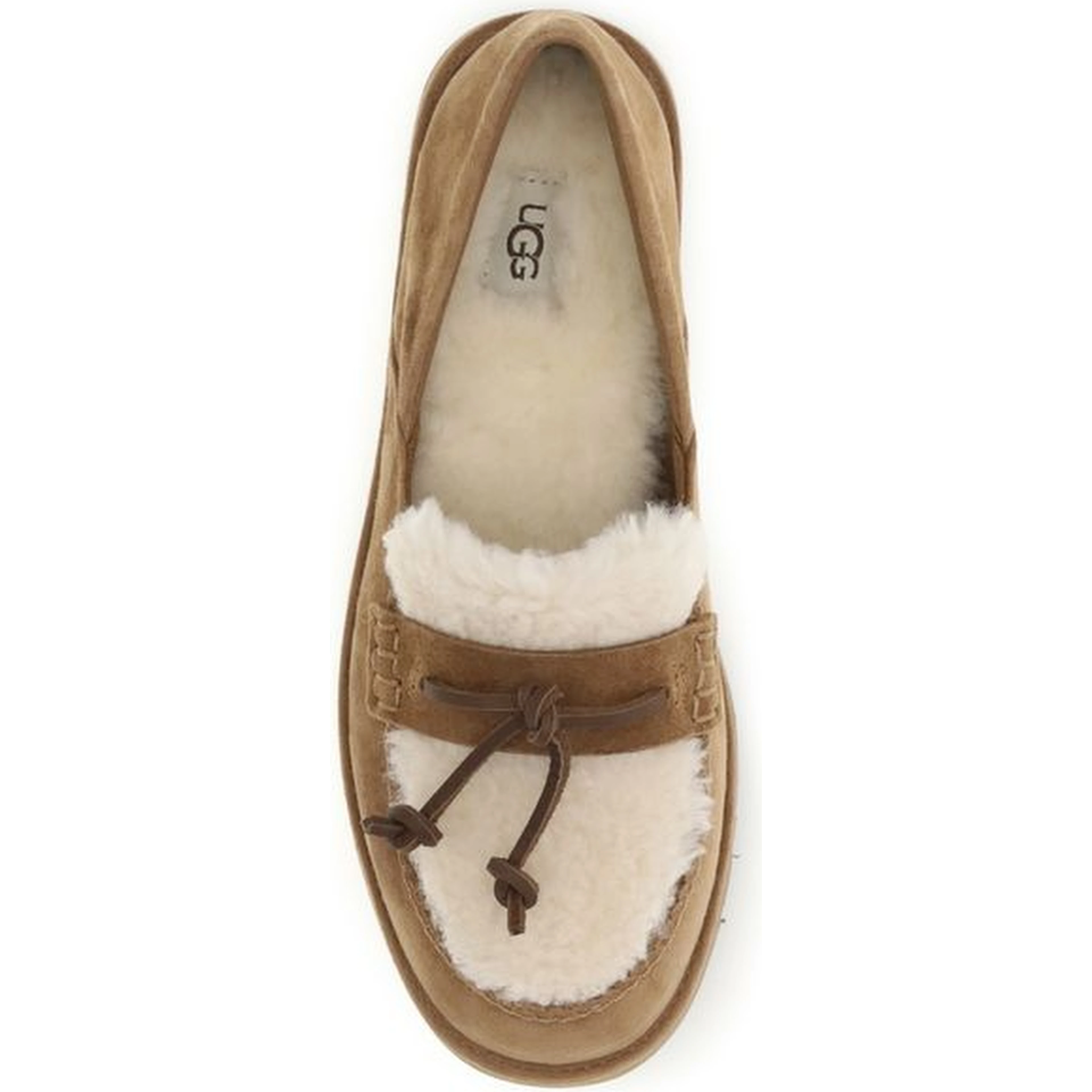 Beige Suede Leather Slip-On Loafers