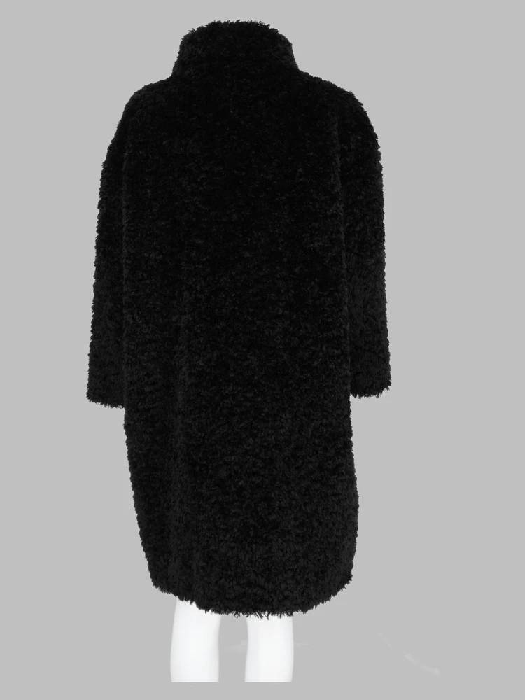 Cappotto Teddy Curly in Ecopelliccia alternative
