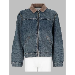 Giacca Trucker in Denim con Zip