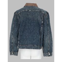 Giacca Trucker in Denim con Zip