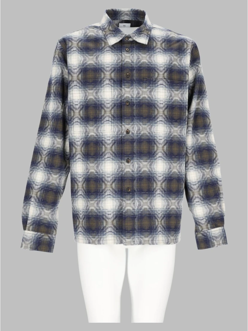 Overshirt in Jacquard di Cotone