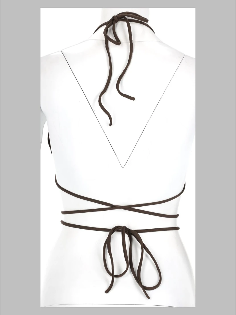 Top Bikini con Dettaglio Arricciato