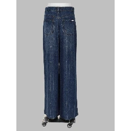 Jeans in Denim con Strass