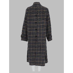 Cappotto in Lana con Bottoni sul Retro