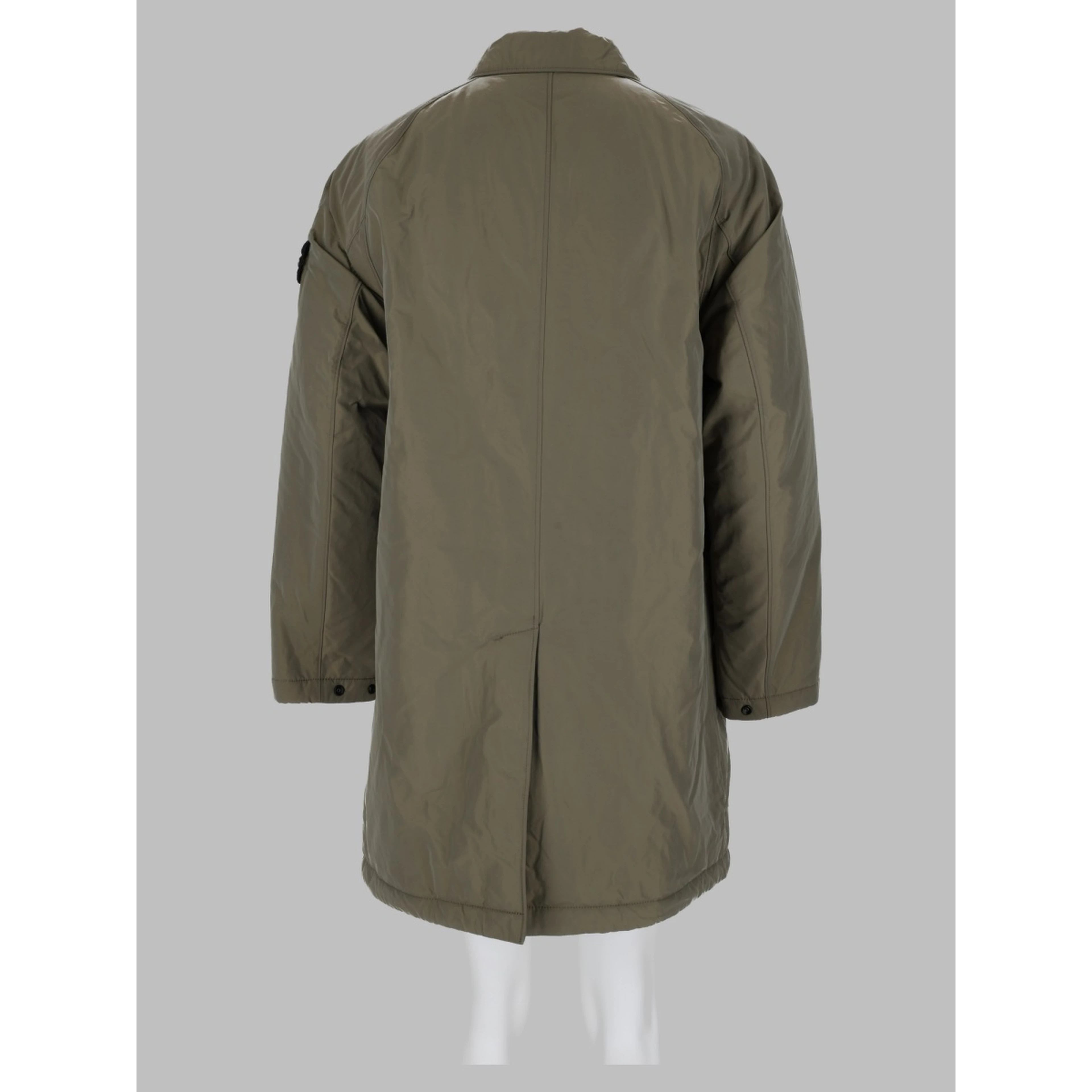 Cappotto Lungo In Micro Twill