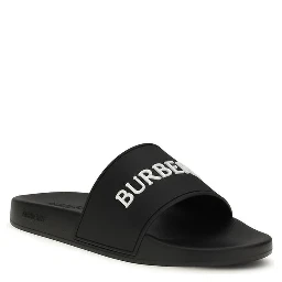 Black Rubber Slippers