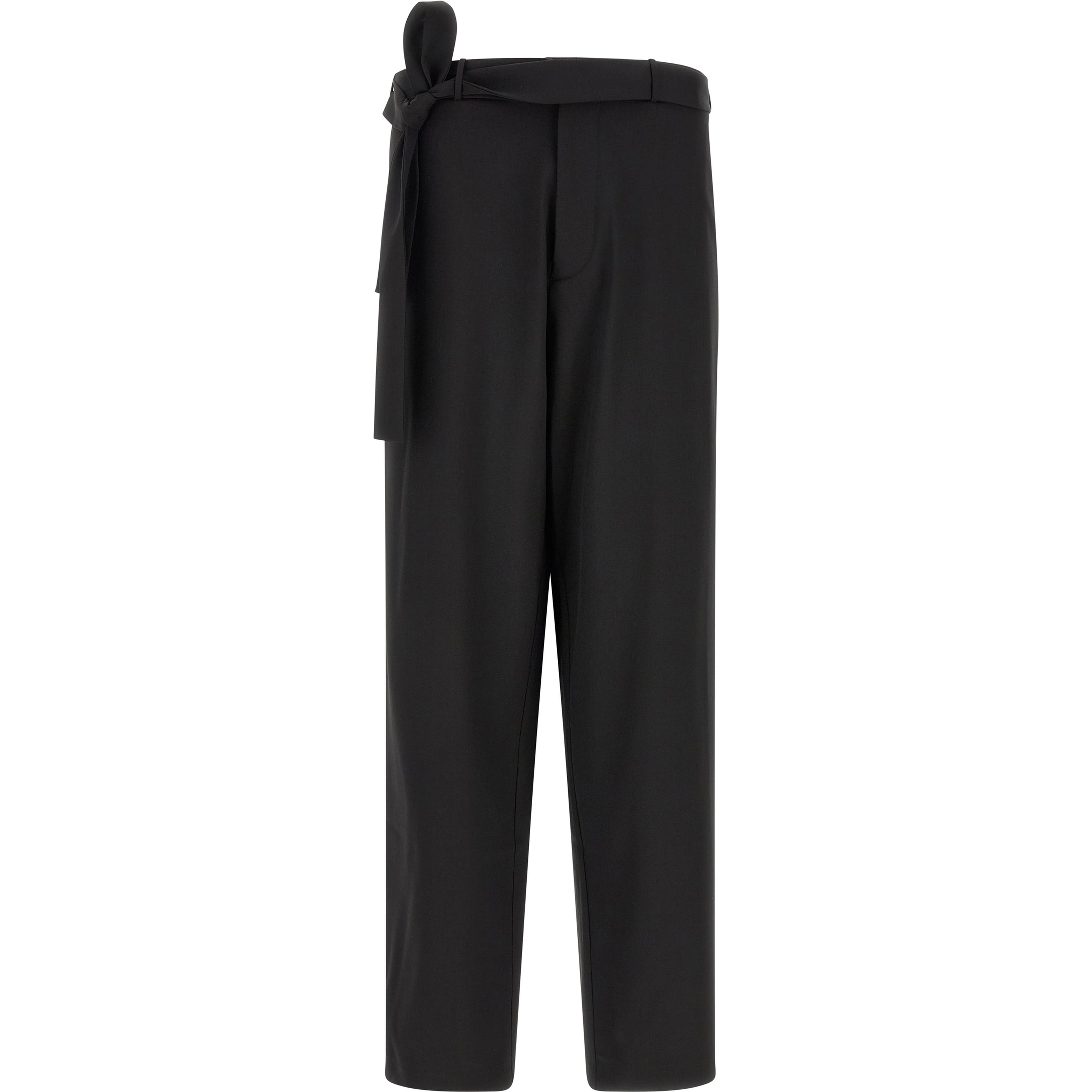 Black Virgin Wool Dress Pants