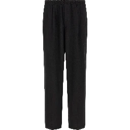 Black Virgin Wool Dress Pants