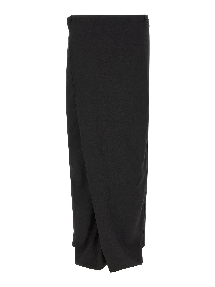 Black Virgin Wool Dress Pants