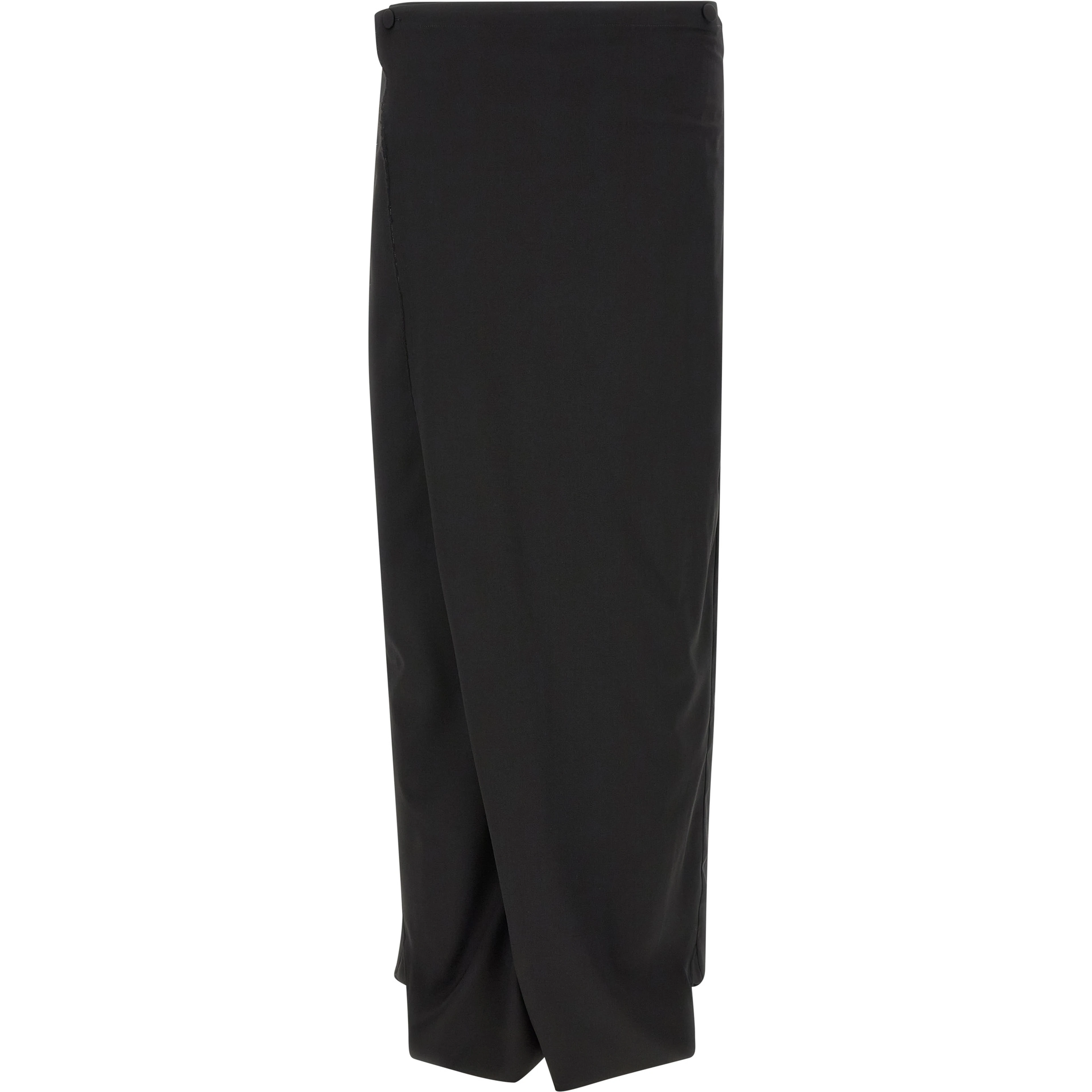 Black Virgin Wool Dress Pants