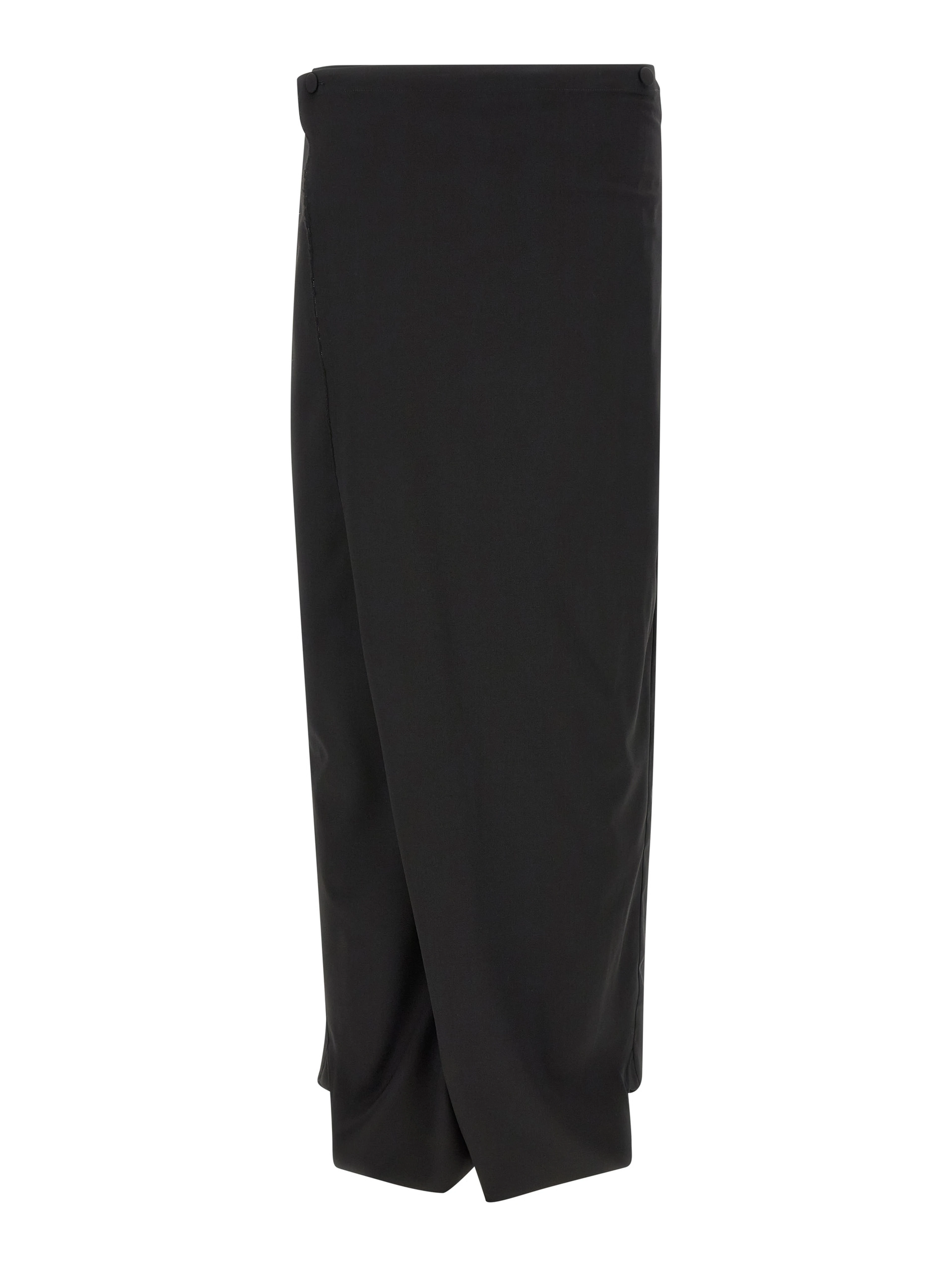 Black Virgin Wool Dress Pants
