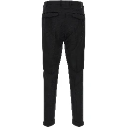 Black Virgin Wool Dress Pants