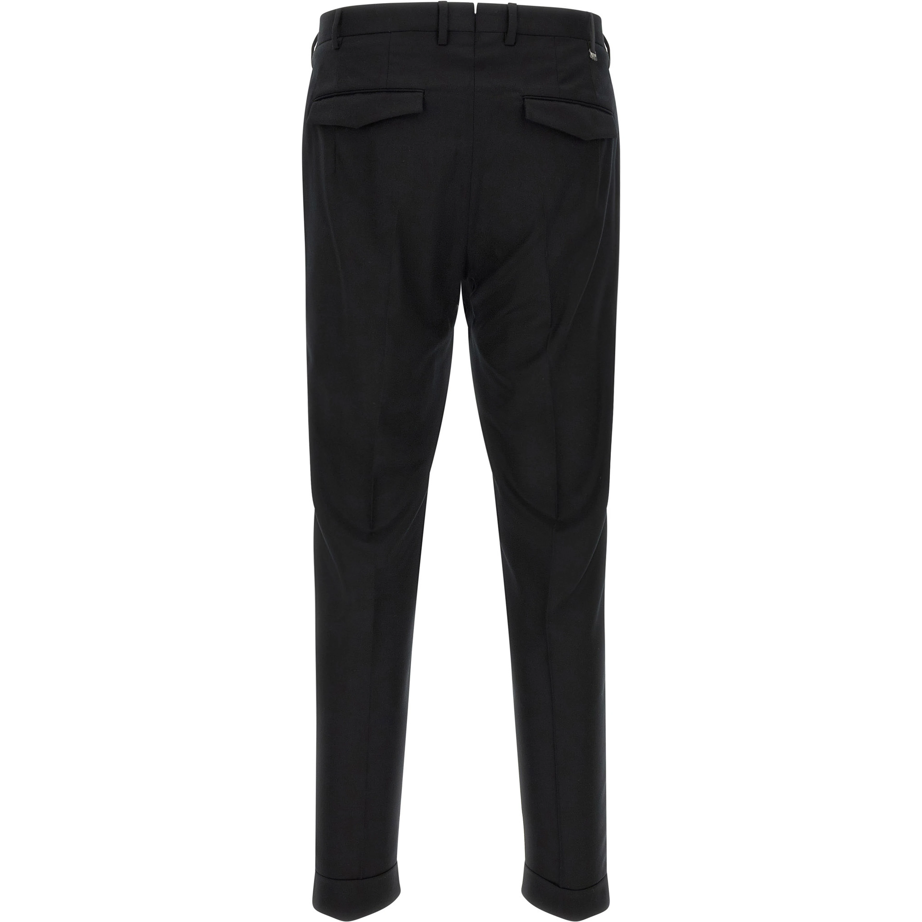 Black Virgin Wool Dress Pants