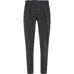 Gray Virgin Wool Dress Pants