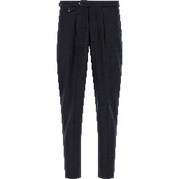 Black Virgin Wool Dress Pants