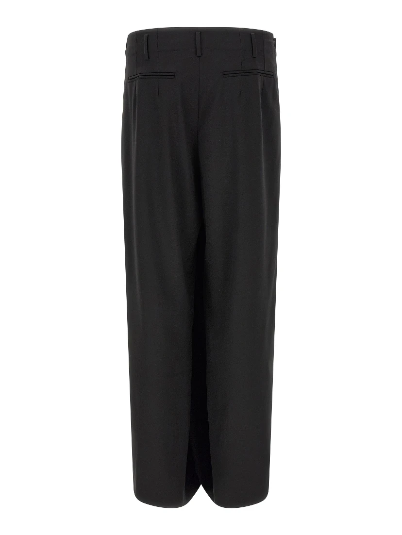 Black Virgin Wool Dress Pants