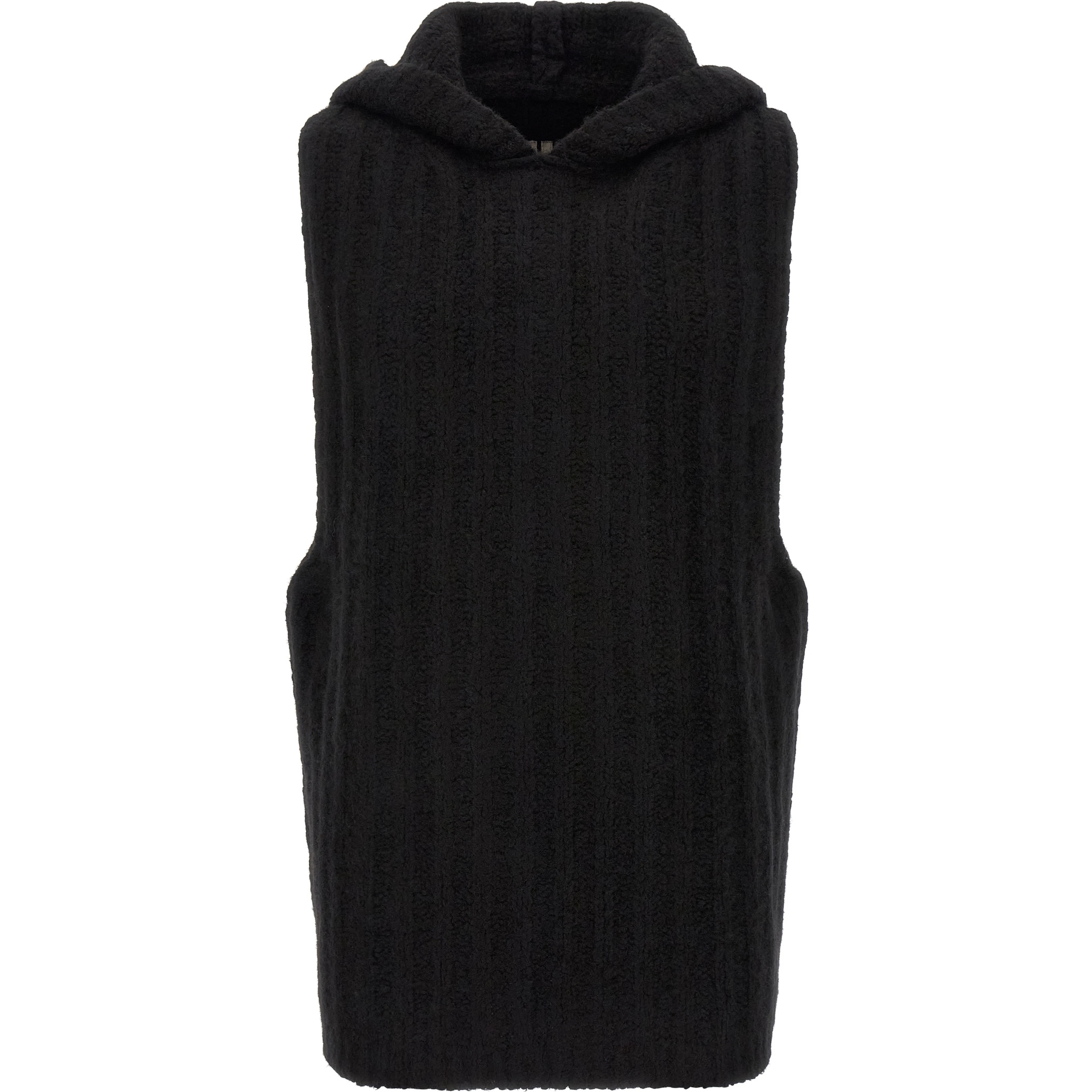 Black Cashmere Sleeveles Sweater