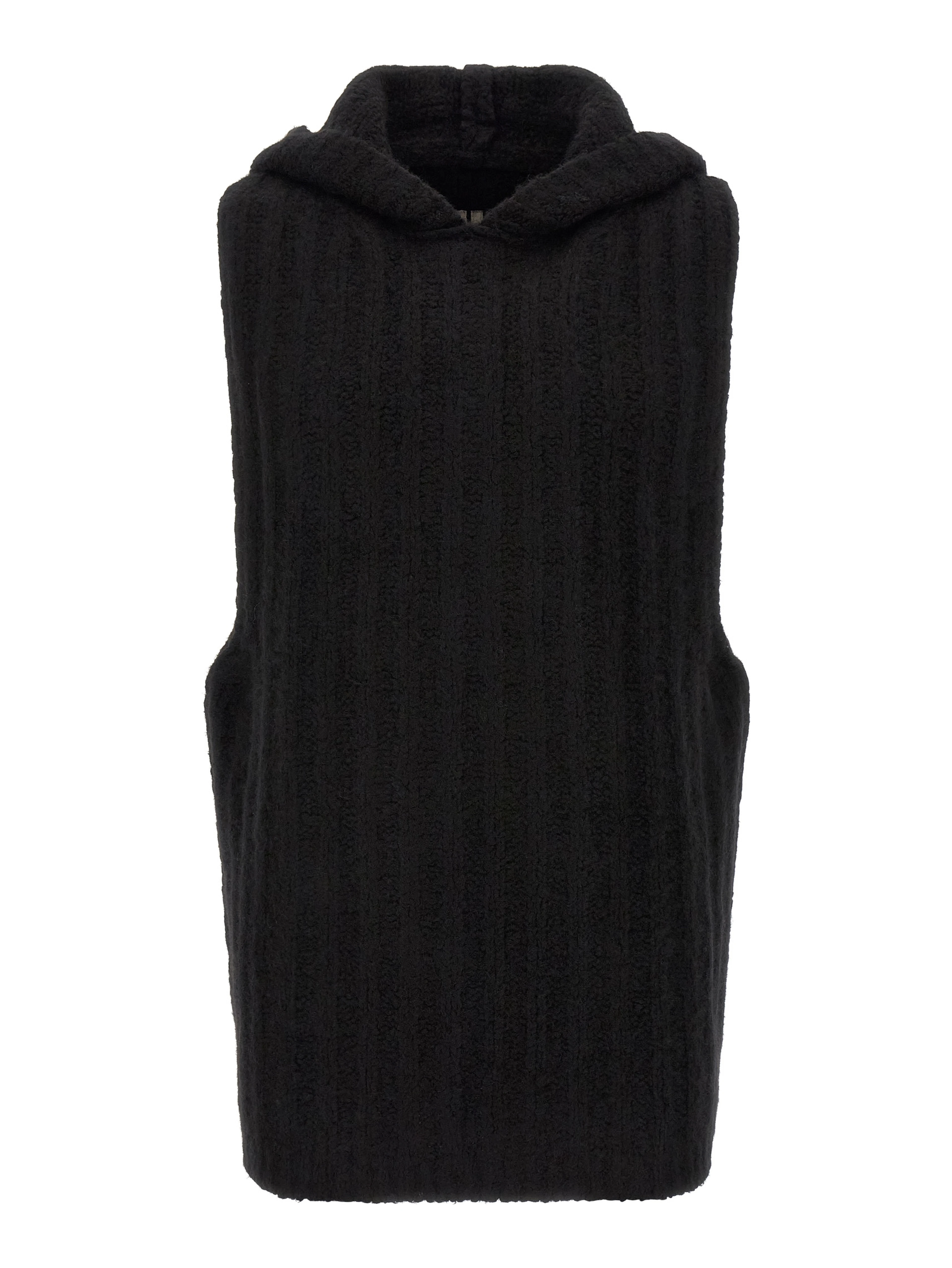 Black Cashmere Sleeveles Sweater