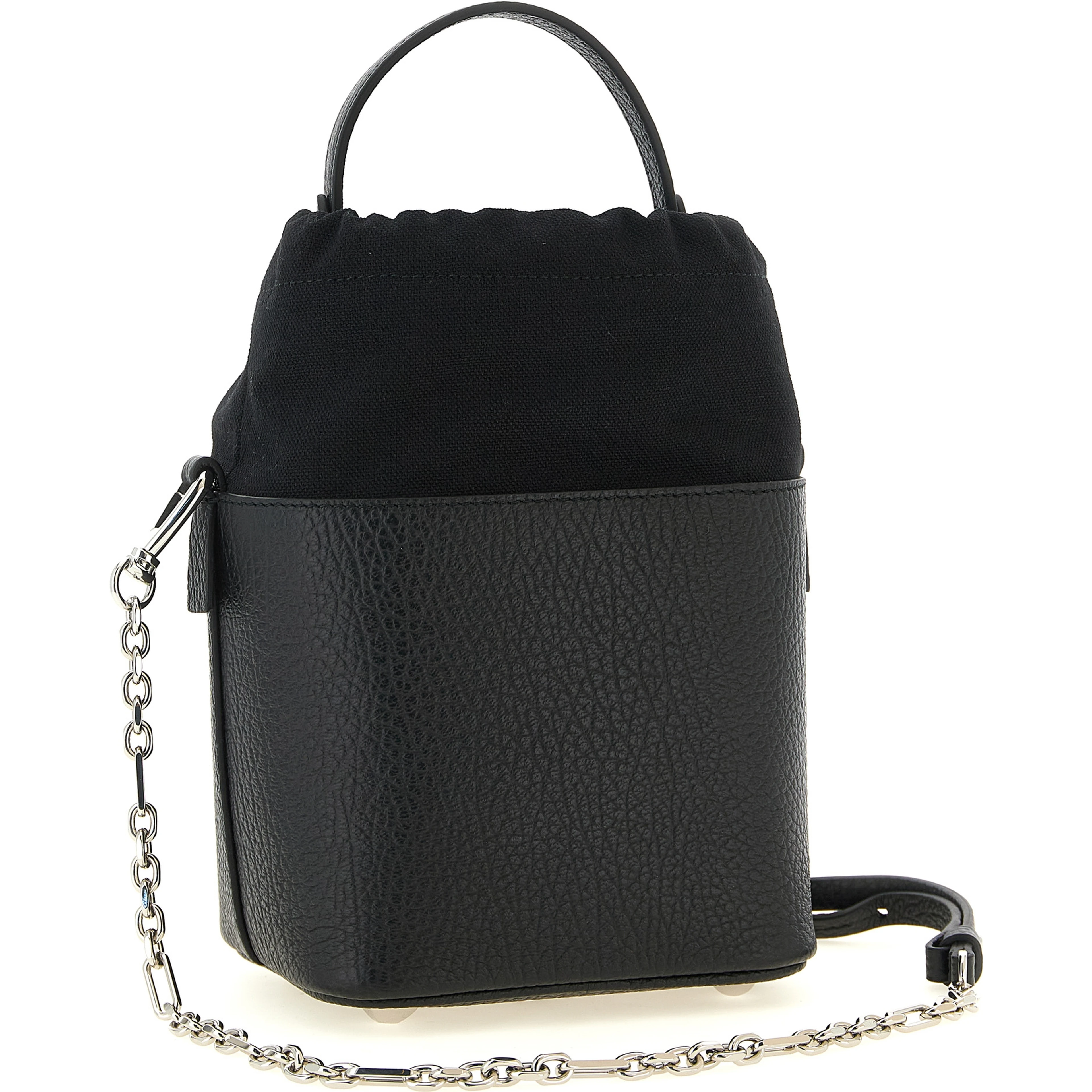 Black Calfskin Shoulder Bag
