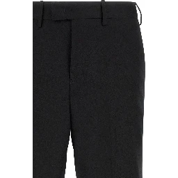 Black Virgin Wool Dress Pants