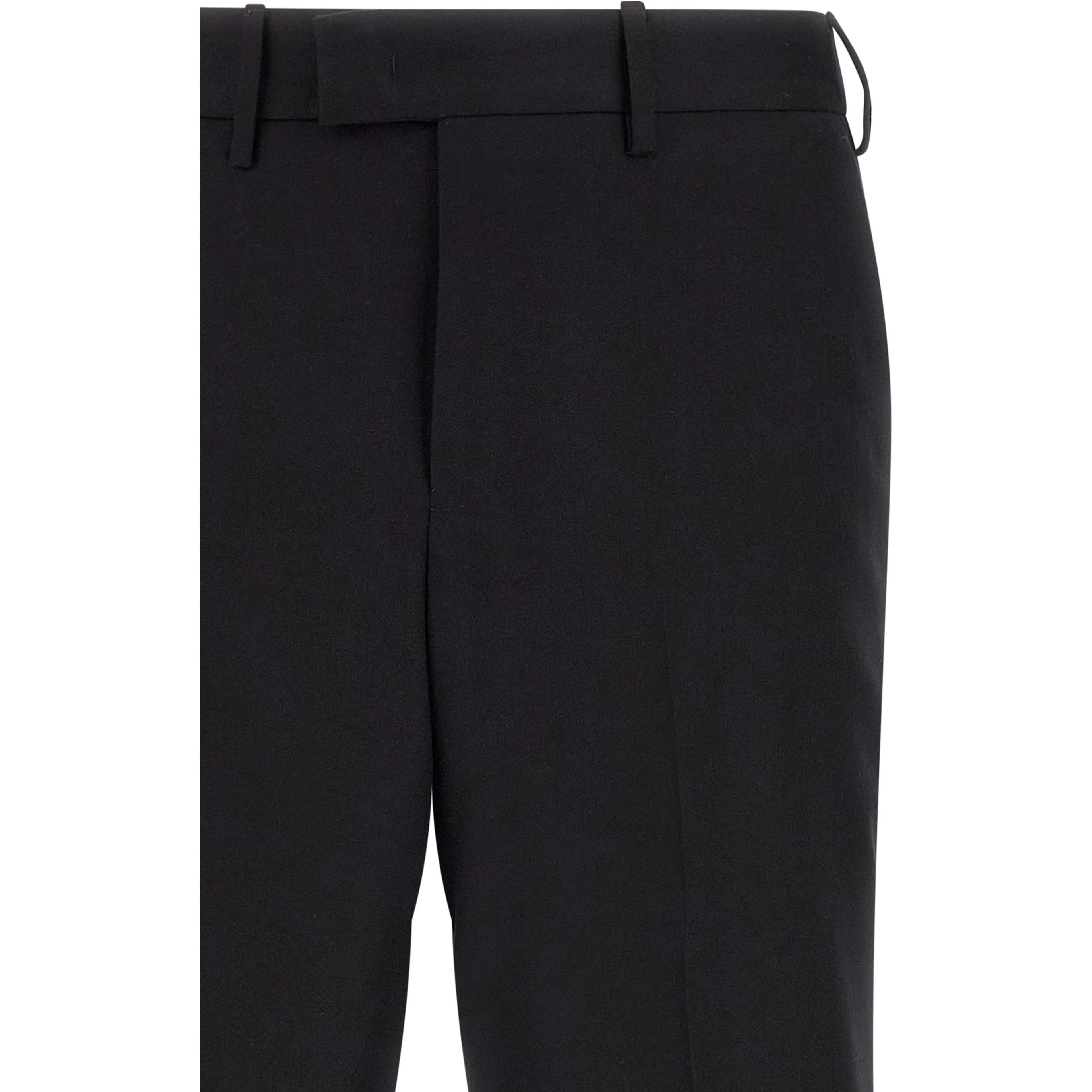 Black Virgin Wool Dress Pants